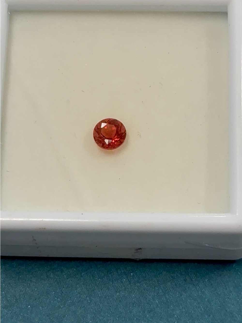 Natural Red Labradorite Gemstones from Congo – 2 Loose Round Cut Stones